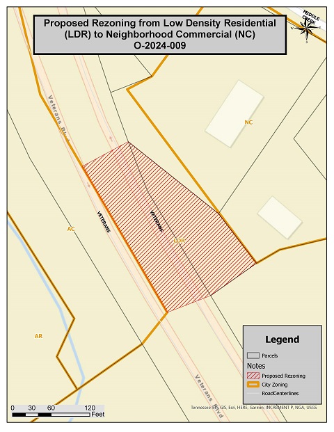 Notice of Public Hearing - O-2024-009 - Rezoning Middle Creek Rd - 5/20/2024