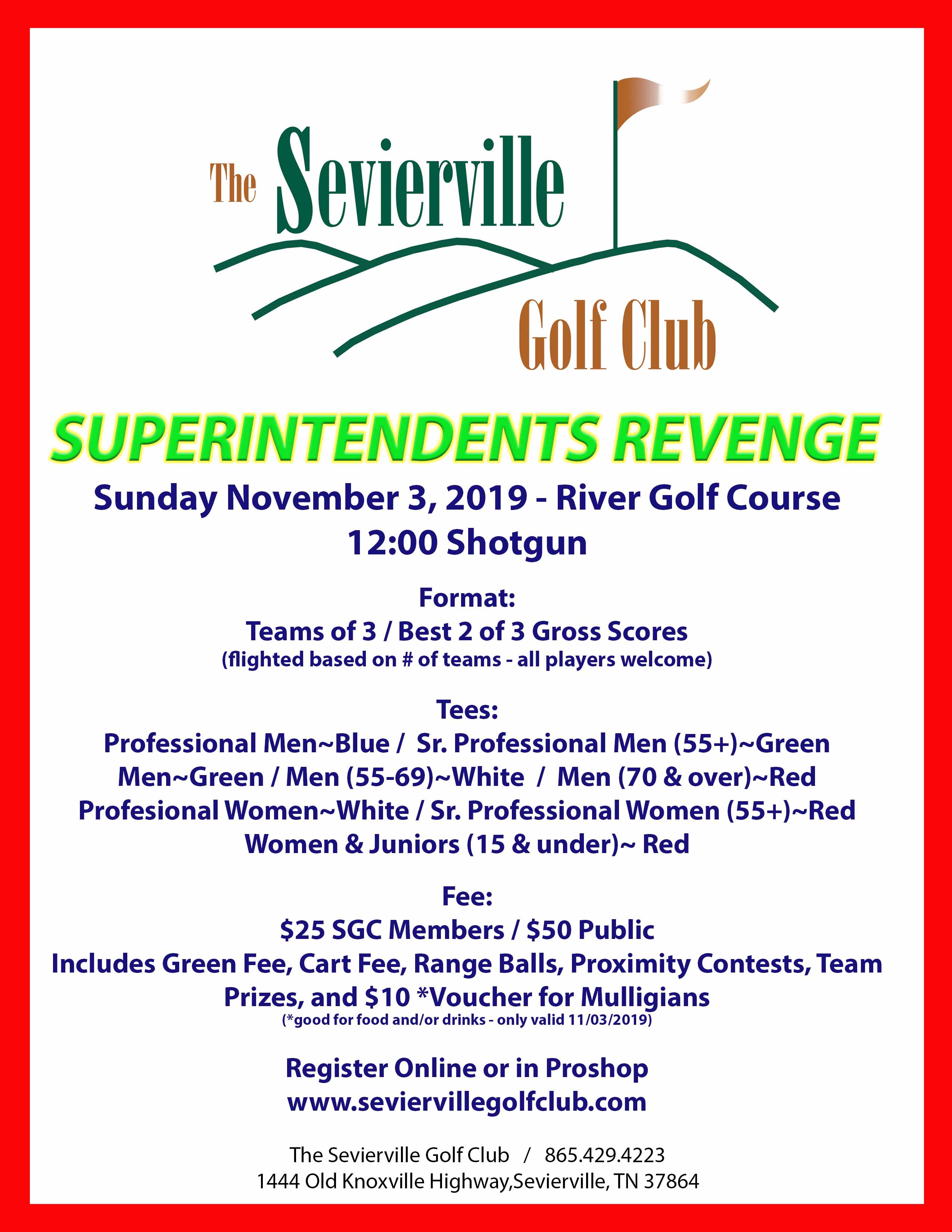 superintendents revenge flyer SGC email