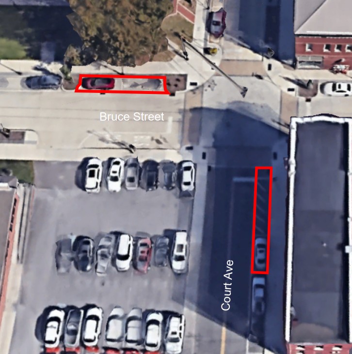 ADA restriping court ave and bruce st 06 25