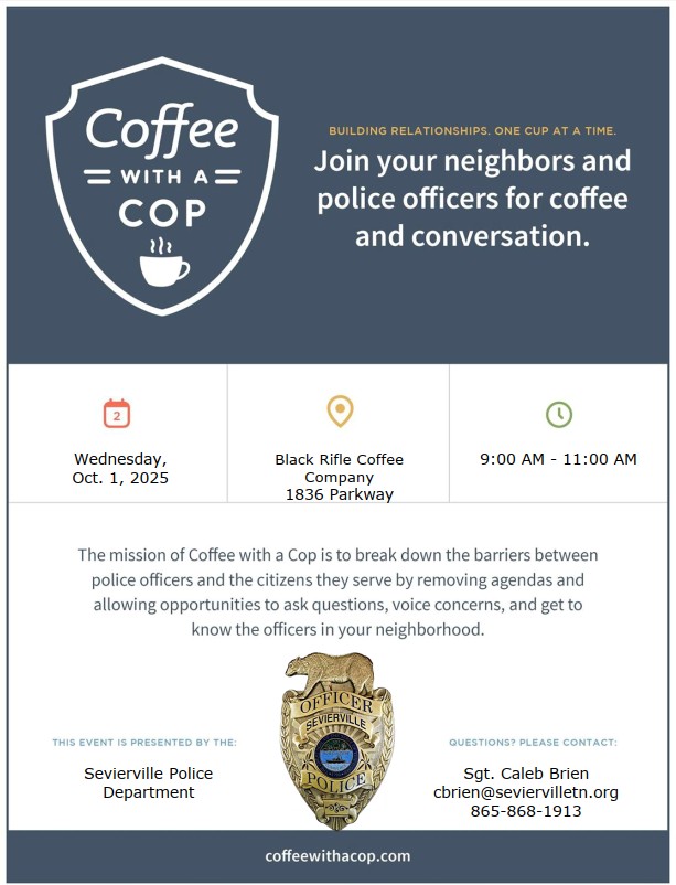 Coffee With a cop flyer 10 1 25
