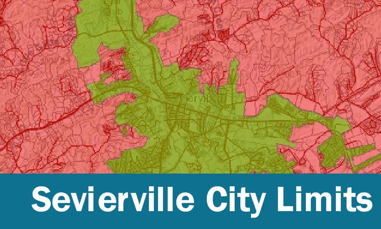 Límites de la ciudad de Sevierville