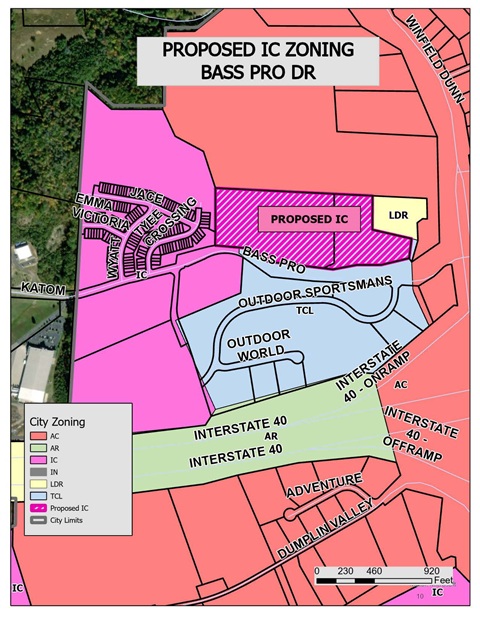 Map O 2025 013 Zoning Bass Pro Dr