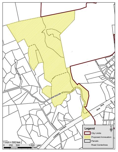 Proposed Annexation Map Bob Hollow Road