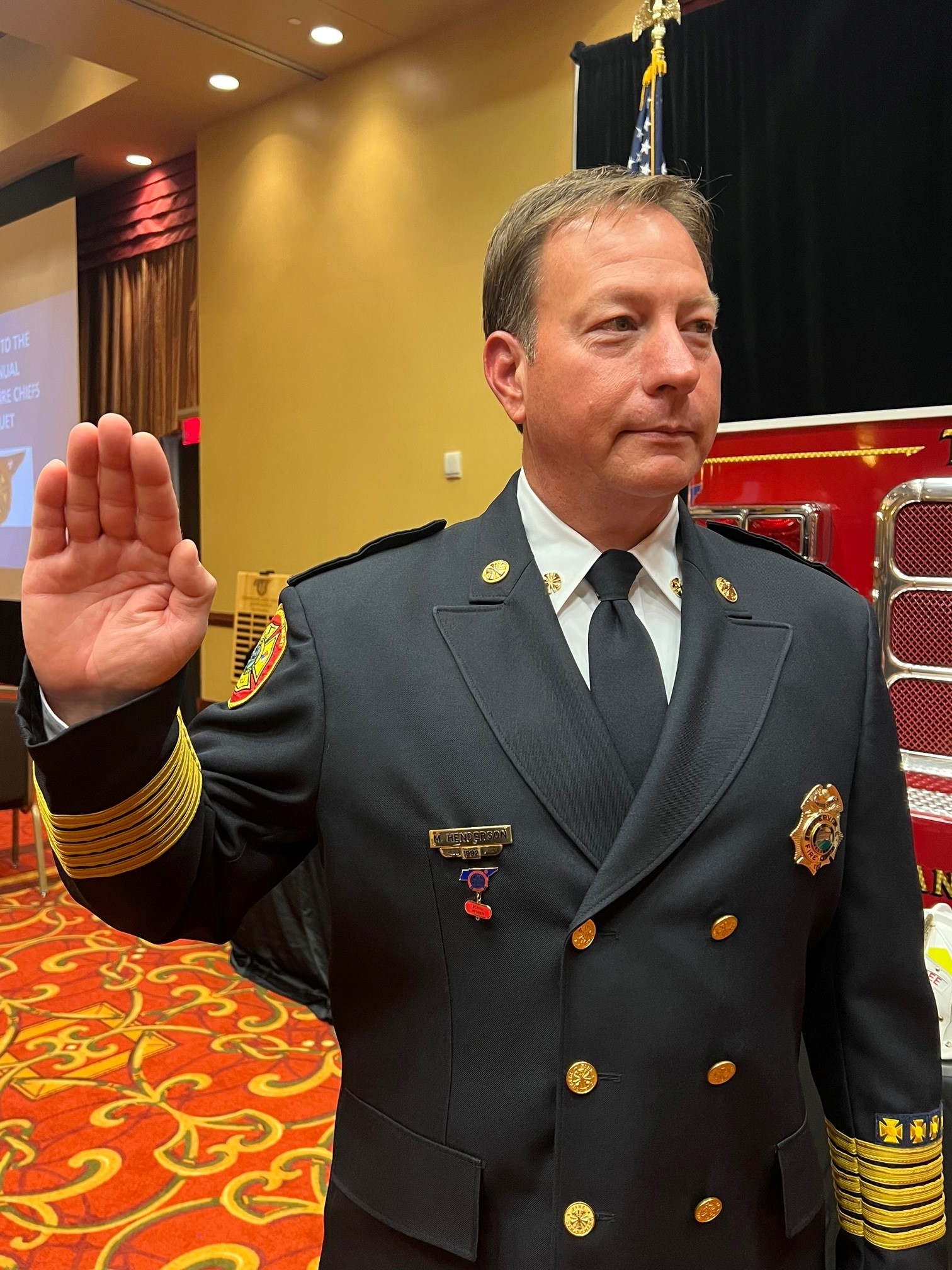 El jefe de bomberos de Sevierville es nombrado presidente de la asociación