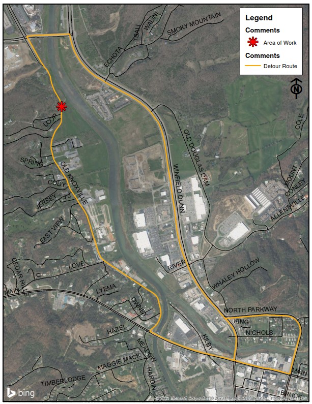 AVISO DE TRÁFICO: Se planea cerrar la antigua autopista de Knoxville