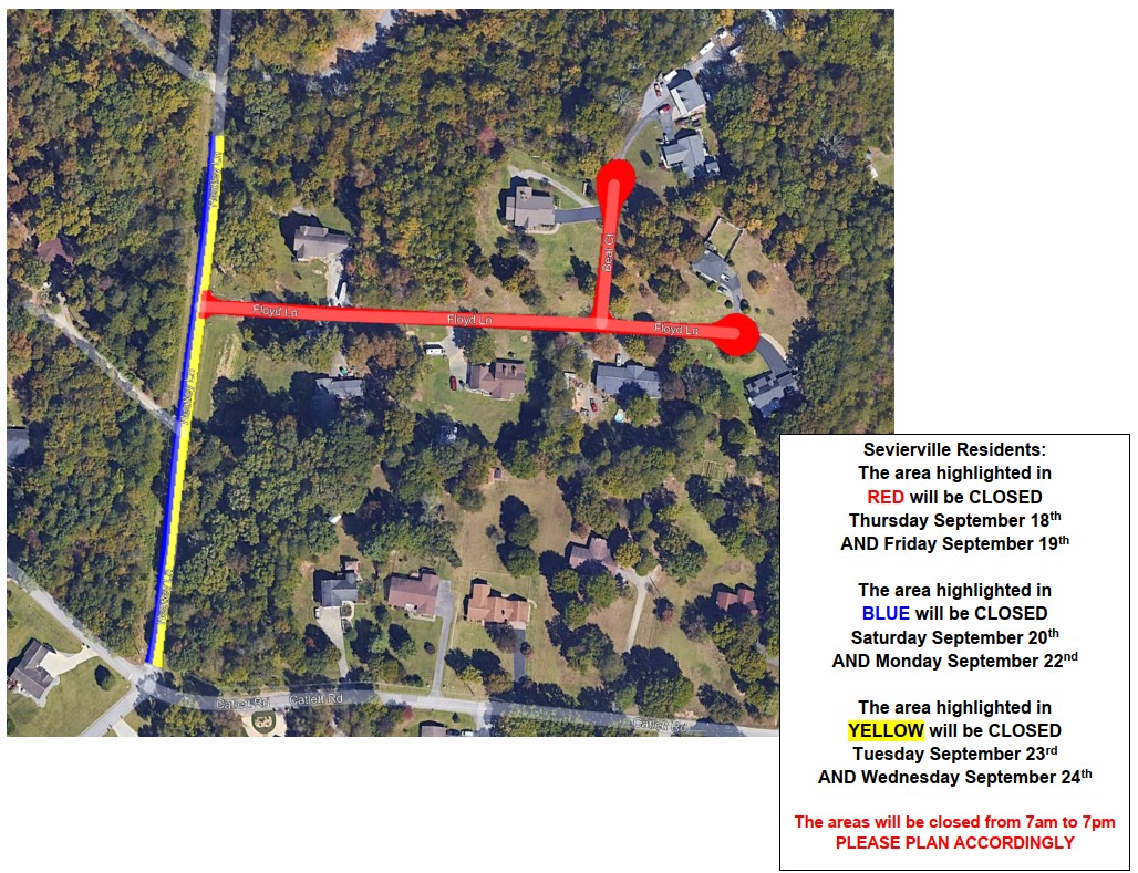 pavement restoration map floyd lane and heatley drive and beal court 09 25