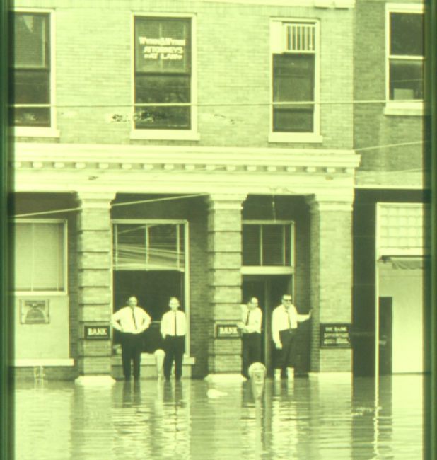 Inondations de la banque des citoyens en 1960