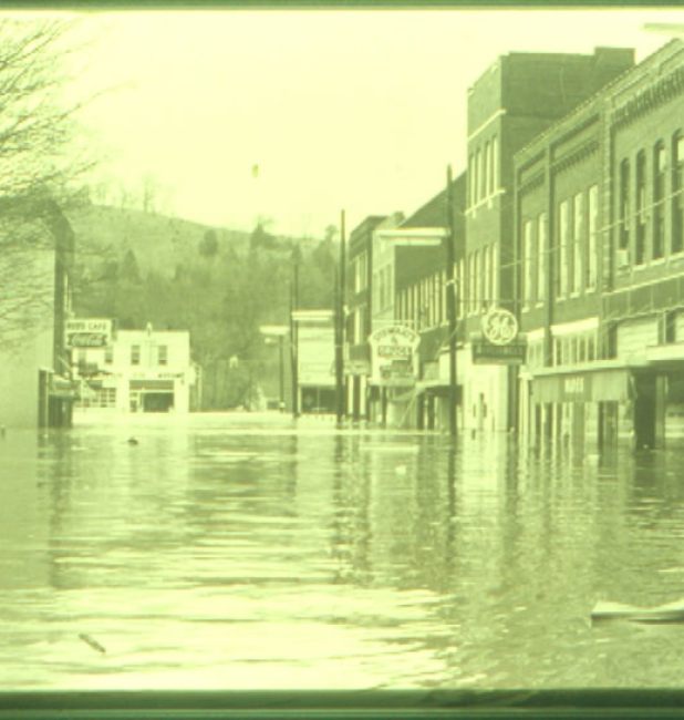 Inondazione di Court Avenue nel 1960
